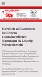 Mobile Screenshot of naumann-containerdienst.de